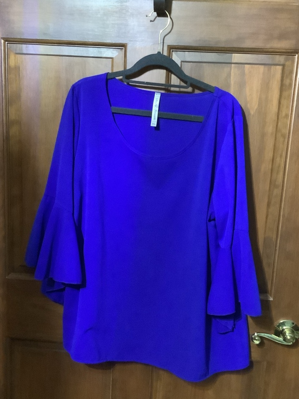 Simply Irresistible Electric Blue Scoop Neck Top
